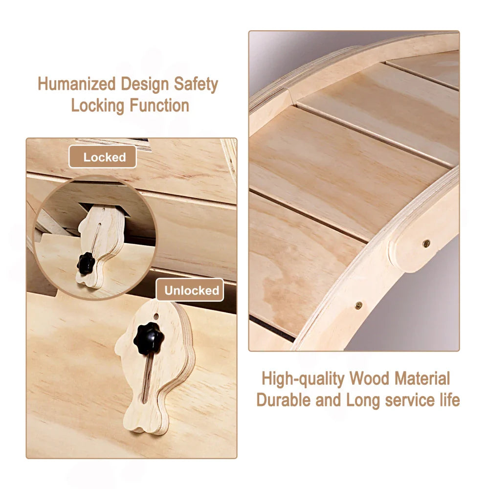 Cat Exercise Wheel for Indoor Cats, Cat Running Wheel with Carpeted Runway, Cat Sport Treadmill Wheel for Kitty's Longer Life