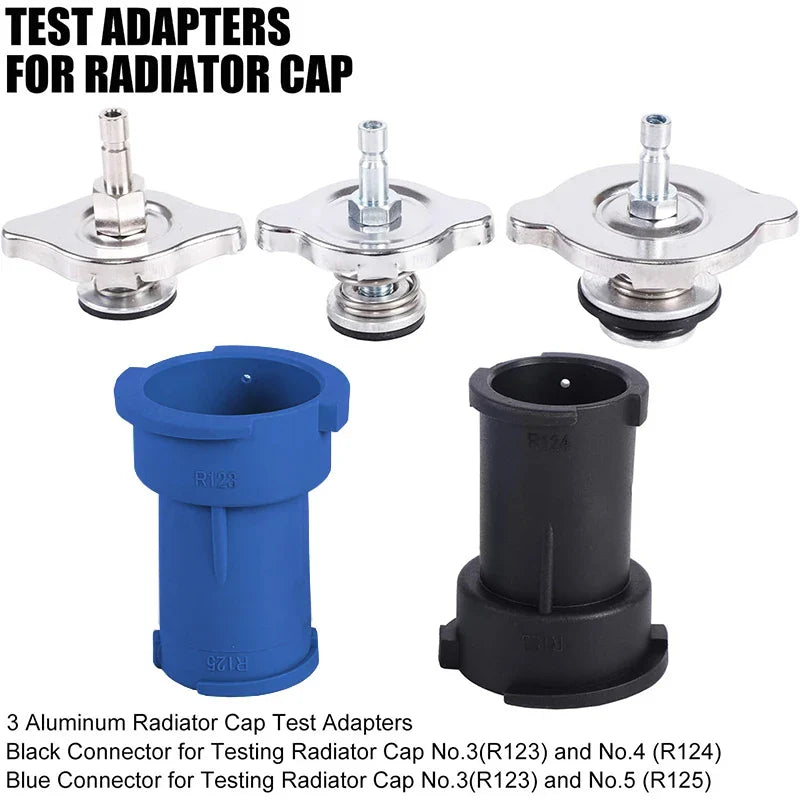 28Pcs Universal Radiator Pressure Tester Set Vacuum Type Cooling System Tester Water Tank Leak Detection Detector Tool