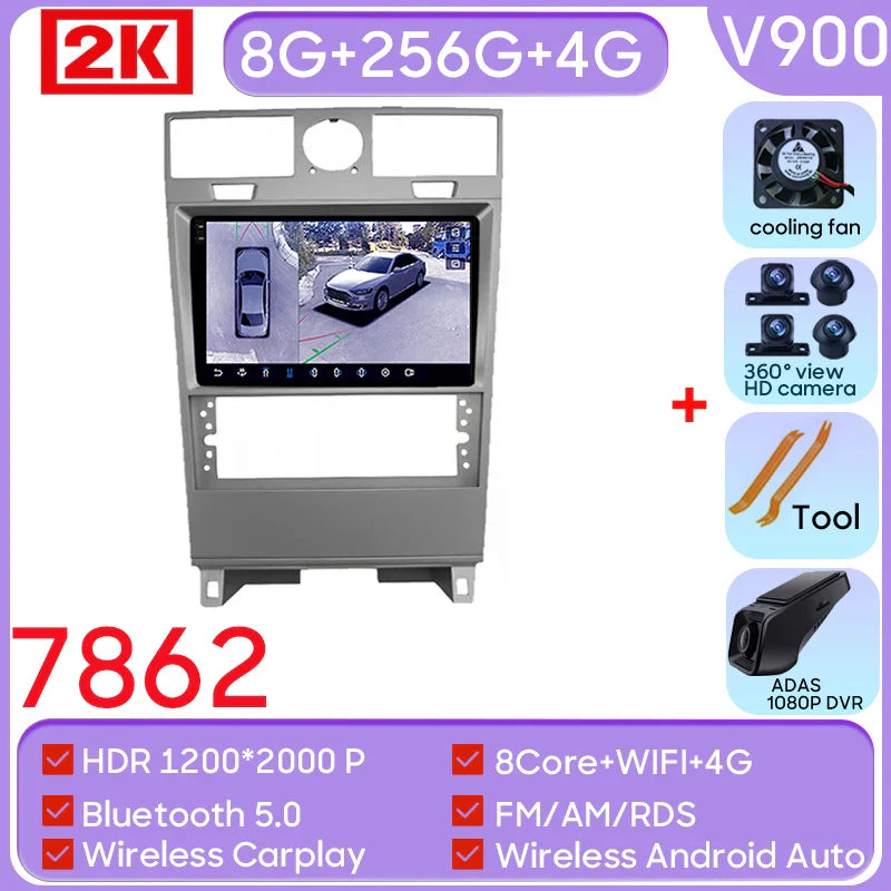Android13 For Lincoln Navigator 2003 - 2009 Car Radio Video Multimedia Player Navigation Carplay GPS WIFI BT Stereo NO 2din DVD