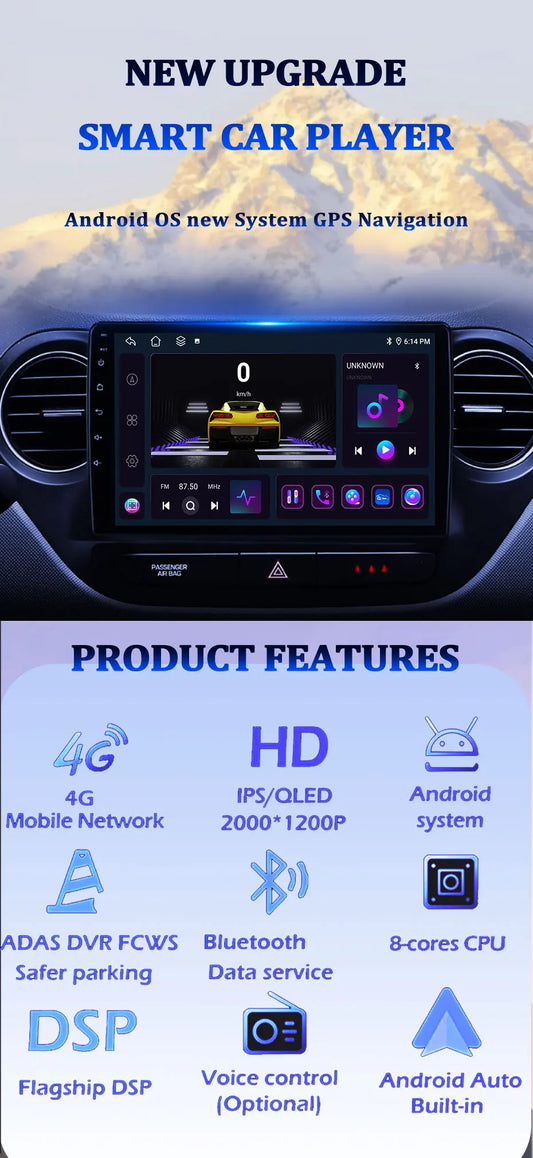 Car Radio 7inch Autoradio for Ford Fiesta 1995-2001 Focus MK1 1998-2004 Multimedia Video Car Radio Player DSP Carplay Android