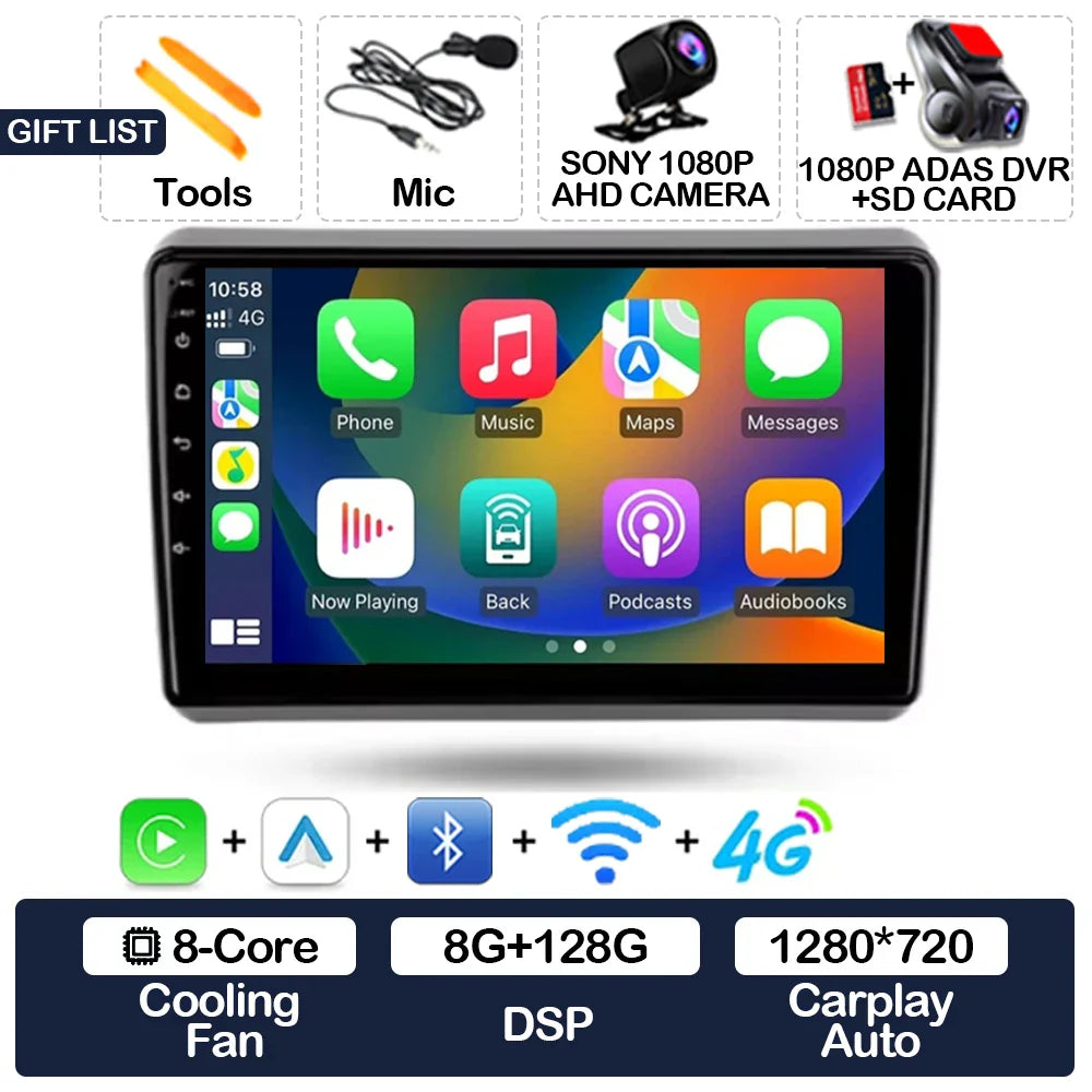 Android 15 Car Radio For Dodge Dart 2012 - 2016 BT Head Unit 4G WIFI Qualcomm GPS NAVI 2DIN Multimedia Video Player QLED LTE 5G