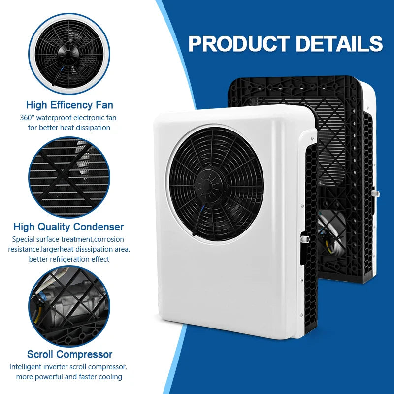 Air Conditioning 4-holes heating Universal Electric Car Compressor with 12V/24V A/C System – Perfect Climate Control for Trucks