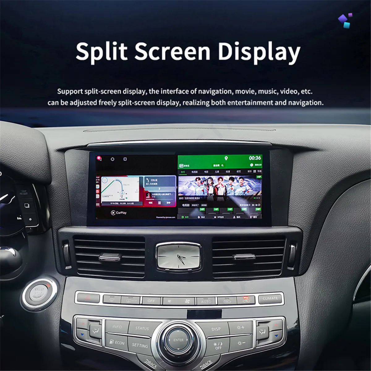 256GB Car Radio Head Unit For Infiniti Q70 Q70L M25 M35 M37 M56 2013-2018 Android 13.0 Auto Stereo Carplay GPS Navigation Player
