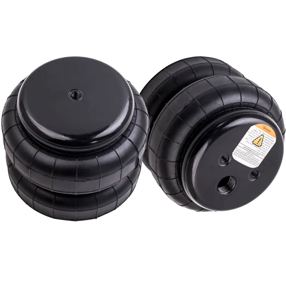 2x Universal Air Ride Suspension Bags Pair Standard 2500lb 1/2"npt Single Port for Ford F150