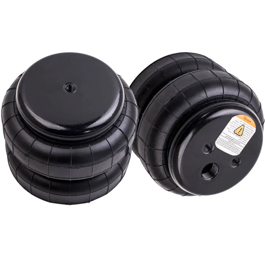 2x Universal Air Ride Suspension Bags Pair Standard 2500lb 1/2"npt Single Port for Ford F150
