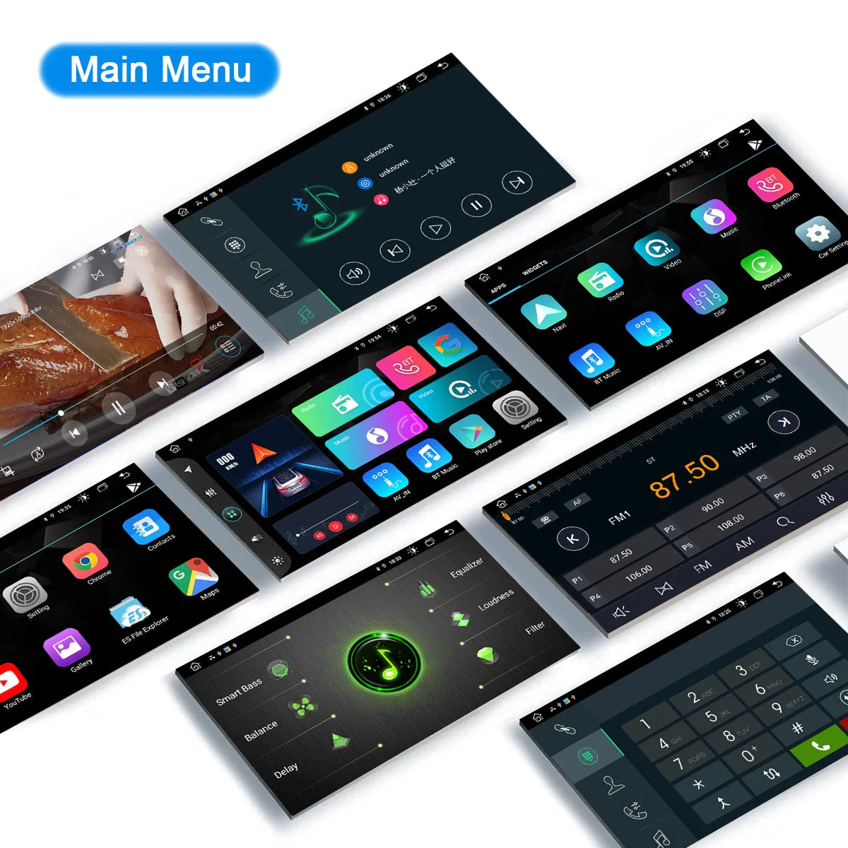 Car Stereo for GMC Acadia Savava Yukon Sierra/Chevy Silverado Tahoe Equinox/Buick Enclave,Android 13 Carplay Autoplay