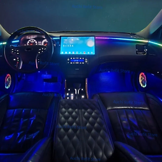 Symphony Universal Ambient Light Car 18 in 1 LED RGB Mobile APP Control Multi-Color DIY Decorative Lamp Refit  256 Colour