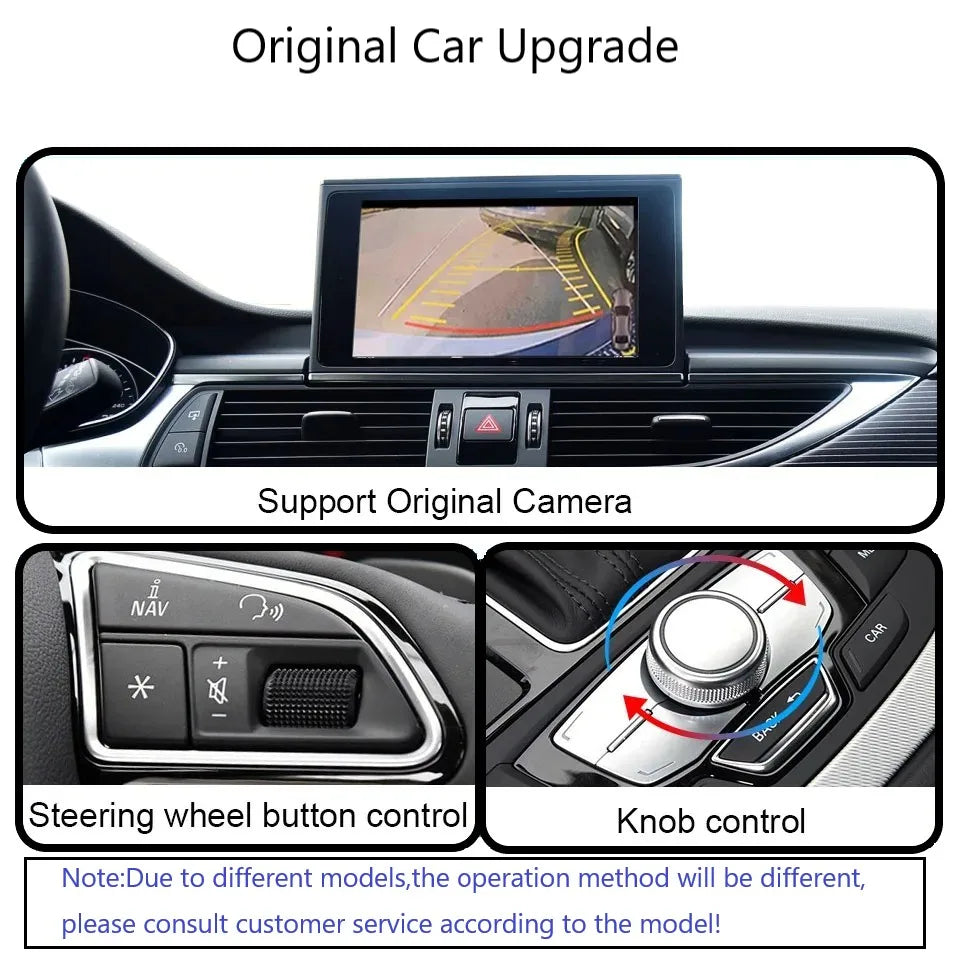 iManAuto Wireless CarPlay Module for Audi A6 A7 2012-2018 Android Auto Interface Bluetooth Audio Rear Camera Car Play