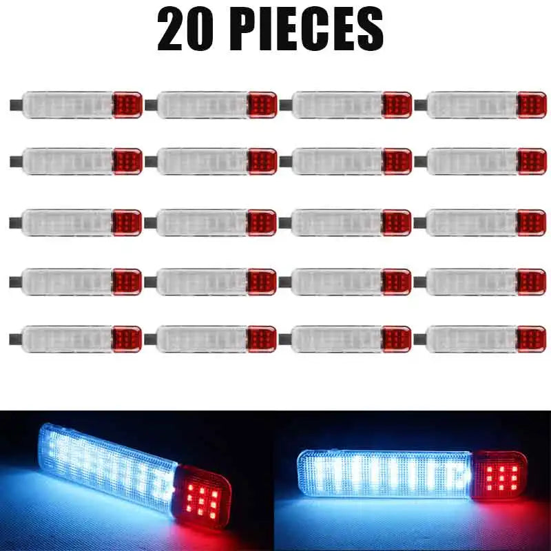 20pcs LED Door Courtesy Light Lamp for Chevy Silverado 1500 2500 3500 97-20 Hummer H2 03-09 GMC Yukon 95-06 15021517 15021518