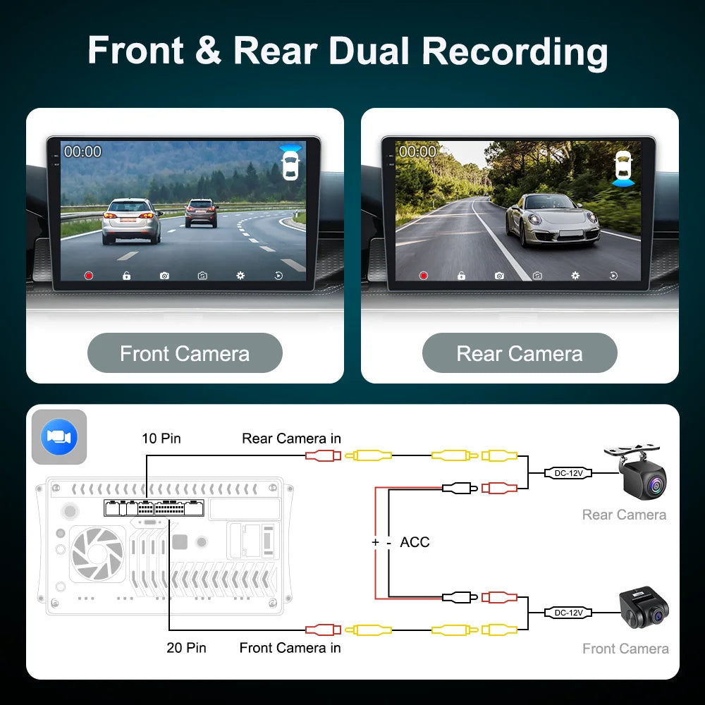 UIS7870 Android 13 Universal Car Radio Carplay auto WIFI6 360 camera Multimedia Player GPS Navigation DSP DTS DVR Head Unit