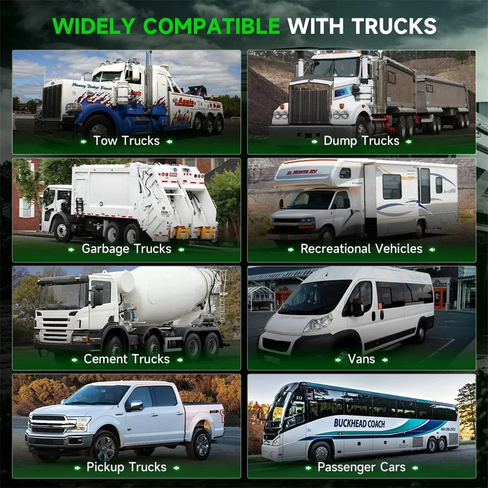 ANCEL HD120 Bluetooth Heavy Duty Truck Scanner DPF Regeneration Scanner Diesel Scanner All Systems Diagnostic Tools