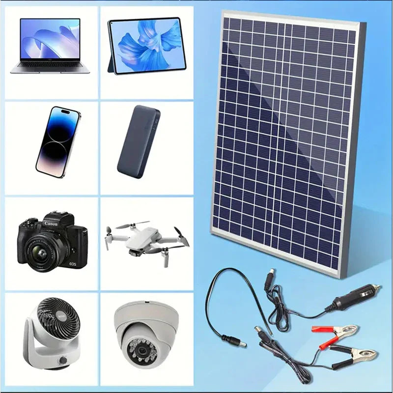 1000W Solar Panel Kit Complete 12V Polycrystalline Power Portable Outdoor Rechargeable Solar Cell Solar Generator for Home power tools