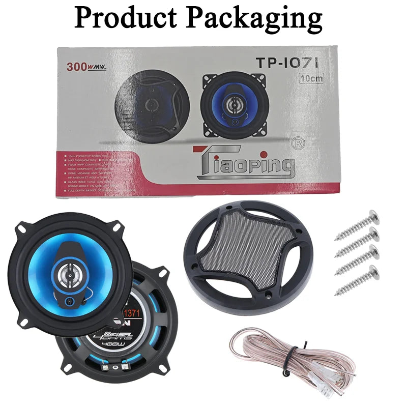 4/5/6/6*9Inch Car Speakers HiFi Coaxial Subwoofer Universal Automotive Audio Music Full Range Frequency Car Stereo Speaker 1Pair
