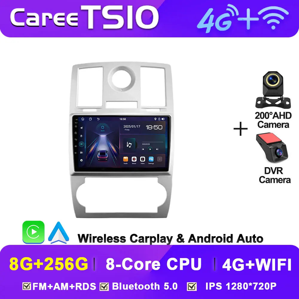 Android 14 For Chrysler 300C 1 2004 - 2011 Car Radio Player Stereo Head Unit Intelligent Car Systems GPS Navigation 5G Wifi RDS