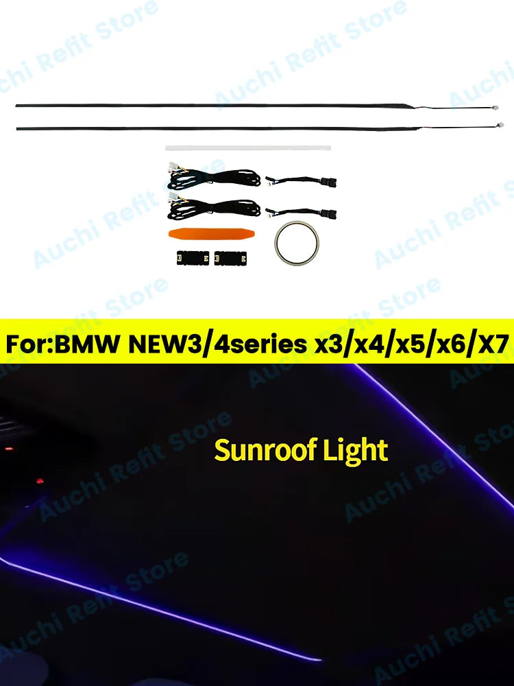 11 Colours LED Sunroof Light For BMW 3/5 Series G20 G30 G01 G05 X3 X4 X5 X6 X7 Car Roof Panoramic Skylight Ambient Lights Refit