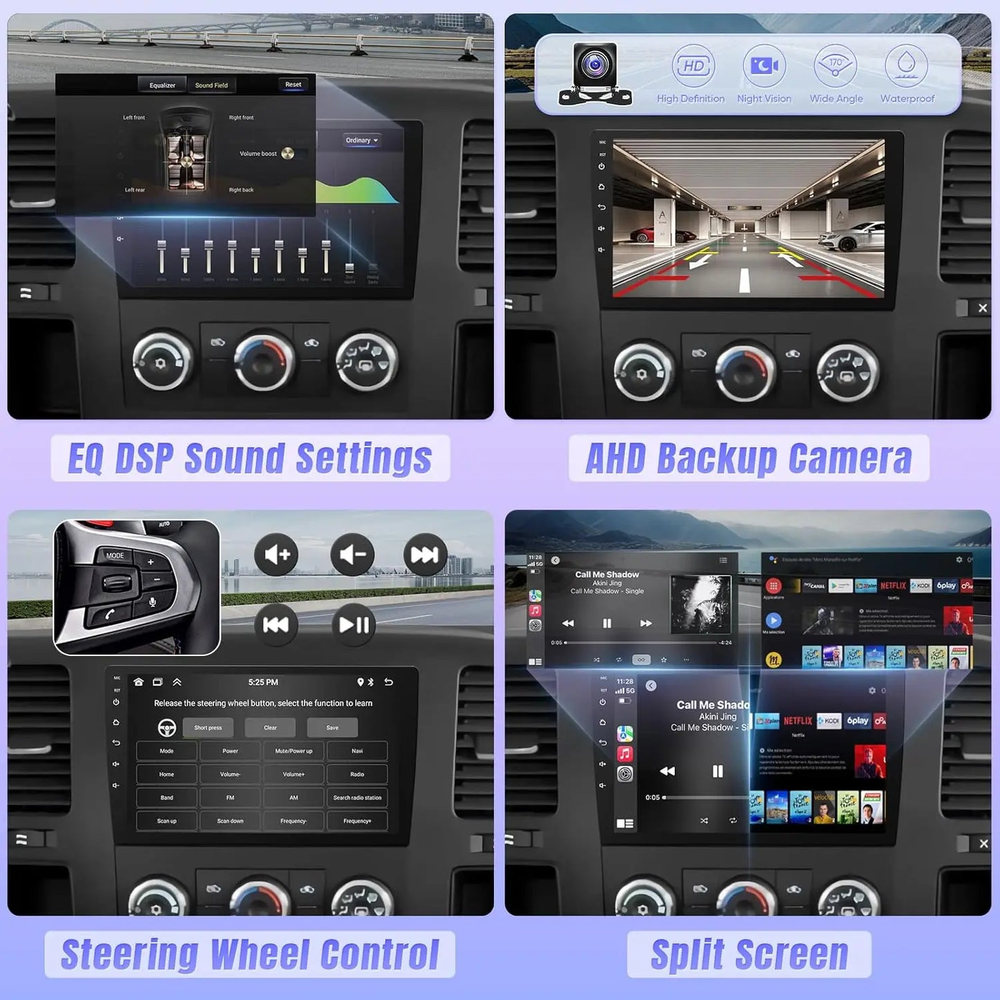 10.1 Inch Touchscreen Wireless Car Radio Stereo for Chevy Chevrolet Silverado 2007-2013 Tahoe GMC Sierra Yukon with Backup Camer