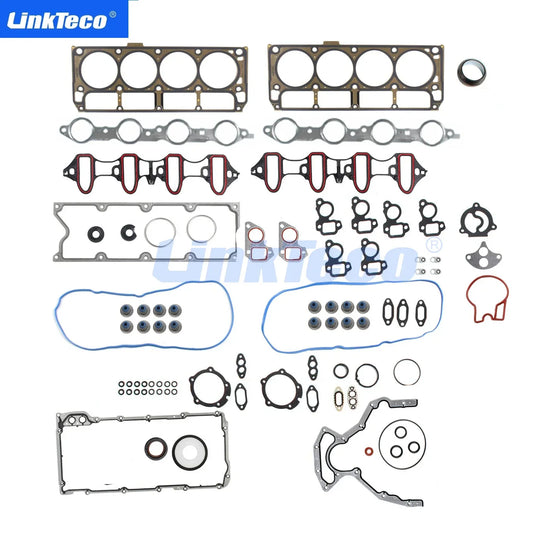 Full Gasket Set Fit For Chevrolet Suburban Silverado 1500 Tahoe Avalanche GMC Sierra Yukon Isuzu Ascender 4.8 5.3 L V8 GAS OHV