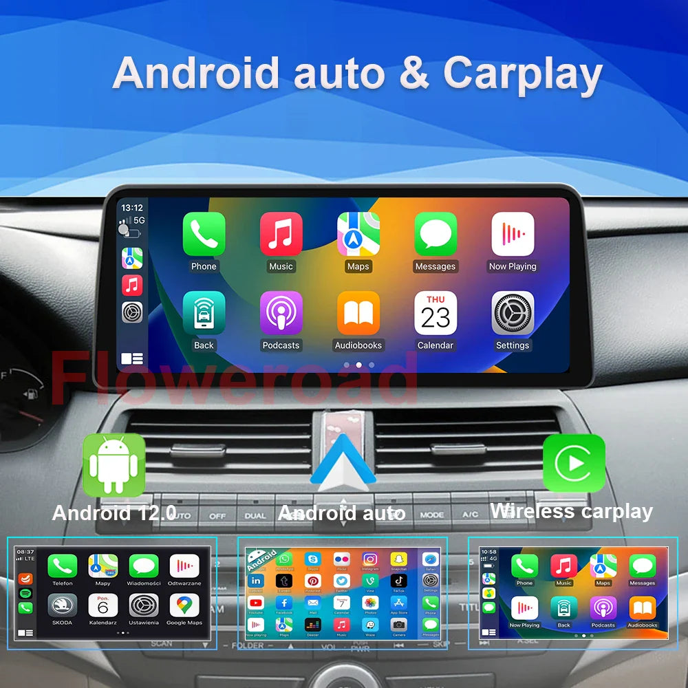 12.3inch 2400*900 Android 14 For Dodge Ram 1500 5500 2013 - 2019 Car Radio Multimedia Video Player Navigation Carplay auto WIFI