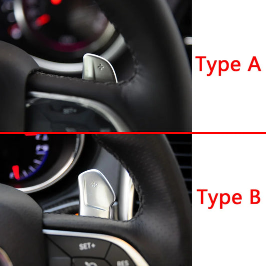 For Jeep Grand Cherokee Dodge Charger R/T Challenger Chrysler 300S SRT Car Steering Wheel Paddle Shifter Extend Gear DSG Sticker
