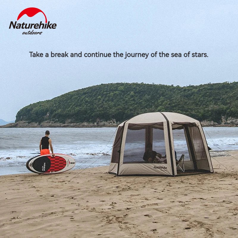 Naturehike Cloud Nest Hexagonal Pergola Inflatable Tent Dome Tent Air Shelter Canopy Beach Camping Waterproof 2000mm UPF50+ 10㎡