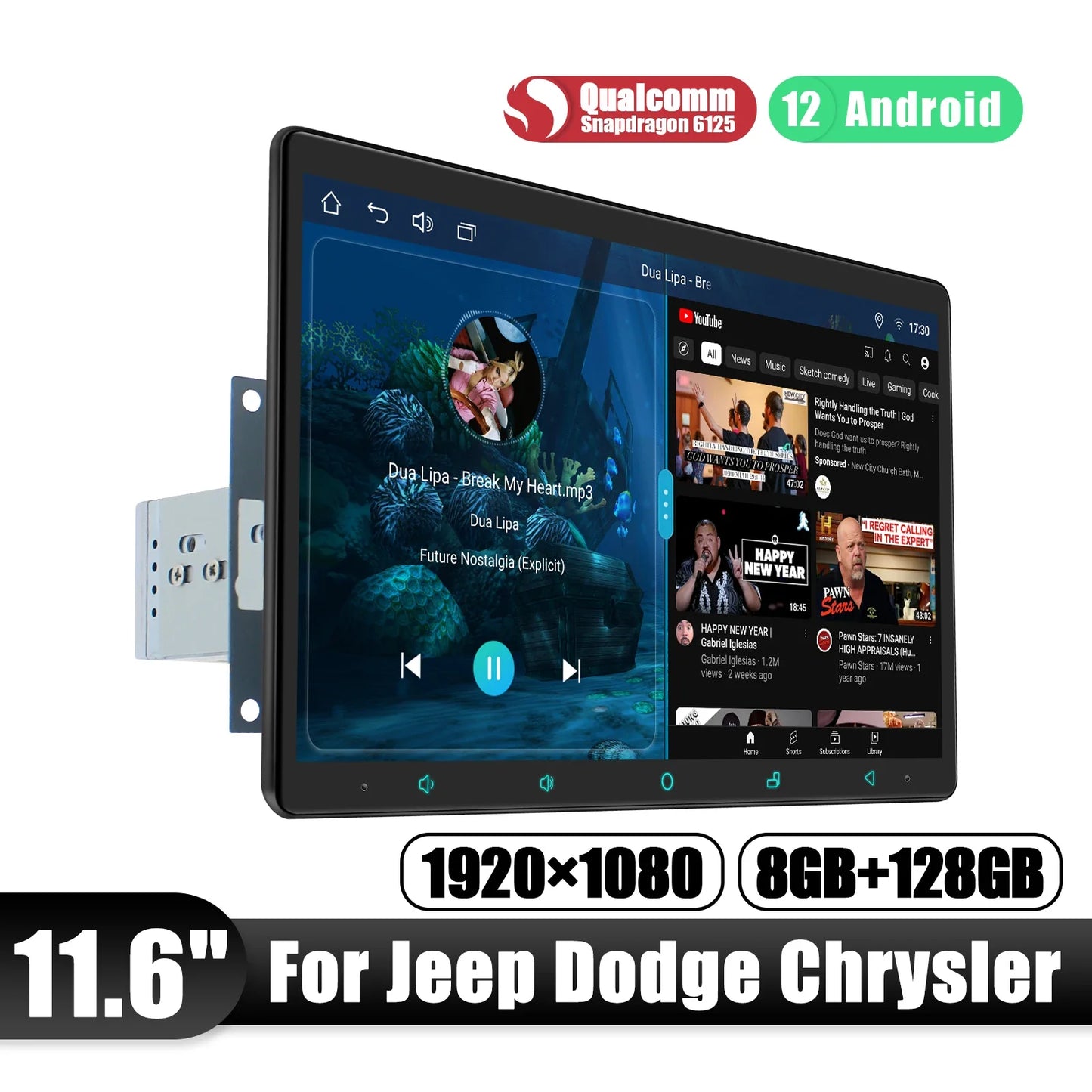 JOYING 15.1" 13.3" 11.6" 10.1"Android Car Radio Stereo Multimedia Player For Jeep Dodge Chrysler Car With Carplay Android Auto
