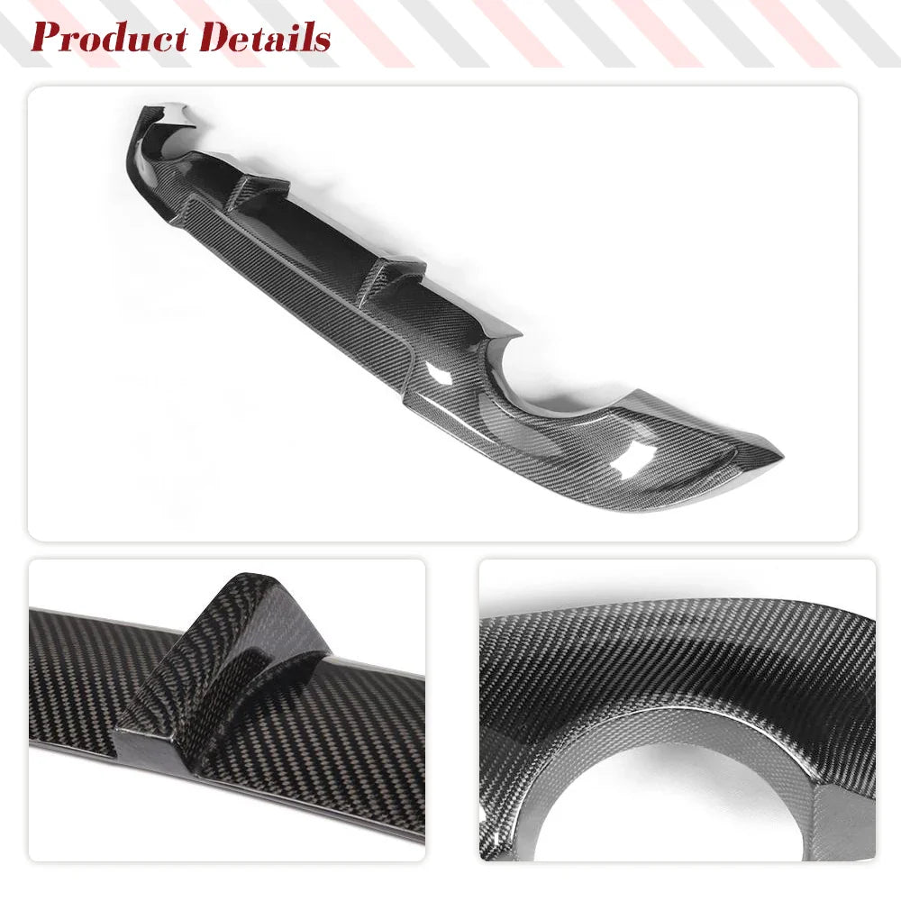 Carbon Fiber/FRP Car Rear Bumper Lip Diffuser for Infiniti G37 G37S Coupe Base Coupe Journey Sedan 2009-2013 No for US Version