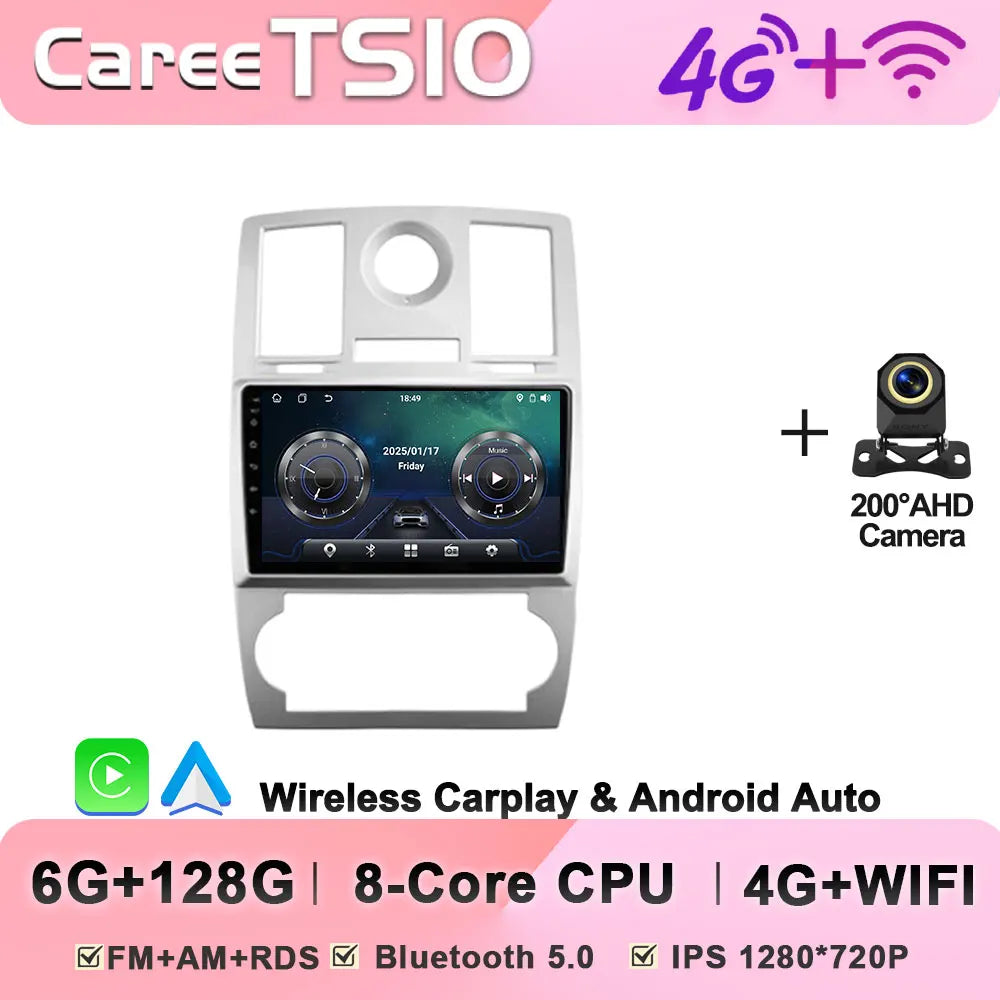 Android 14 For Chrysler 300C 1 2004 - 2011 Car Radio Player Stereo Head Unit Intelligent Car Systems GPS Navigation 5G Wifi RDS