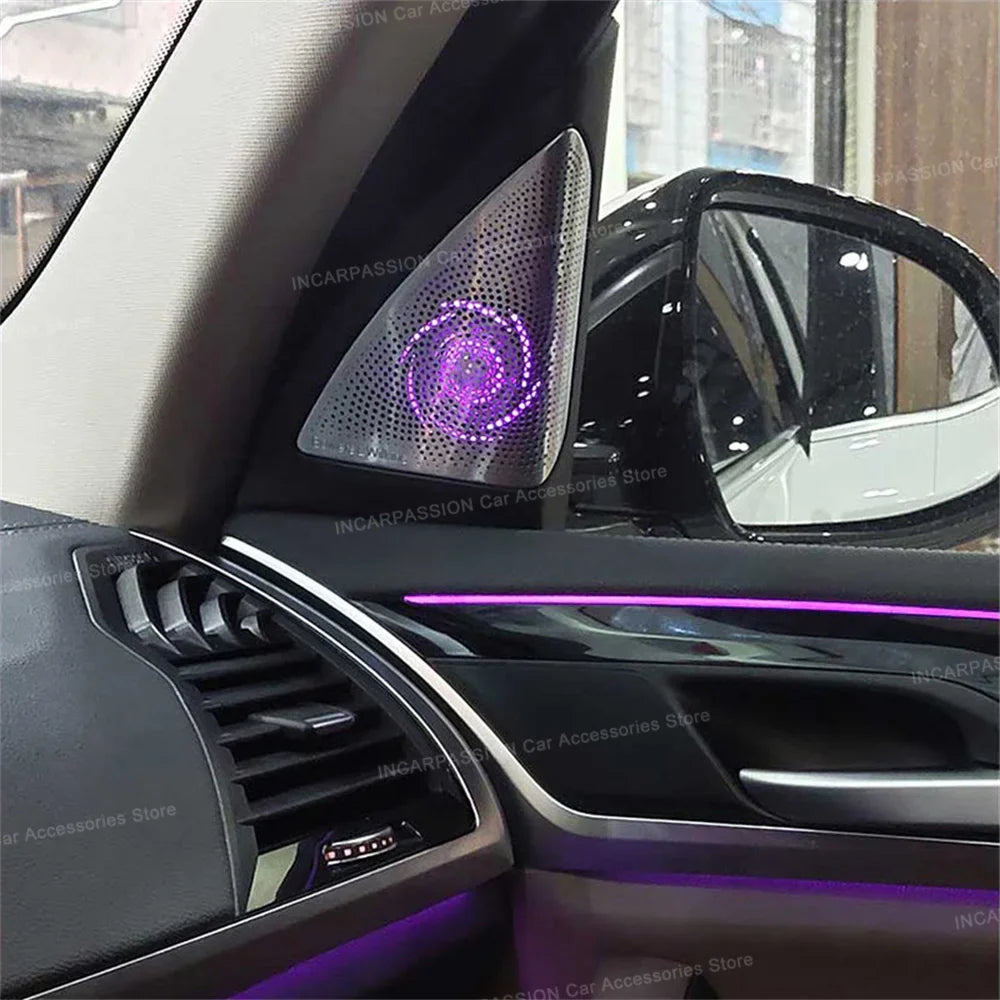11-Color LED Speaker Covers for BMW X3/X4 G01/G02 - Hi-Fi Audio Upgrade with Ambient Lights