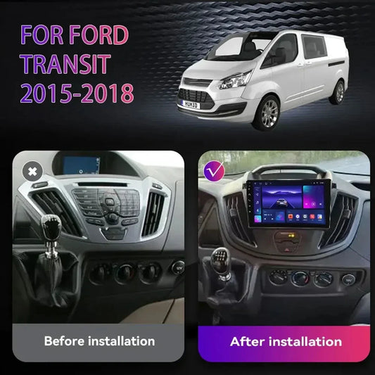 Android 15 Wireless Carplay&Auto WIFI+4G For Ford Transit 2015 2016 2017 2018 Car Radio Multimedia Video Player GPS Stereo 2din