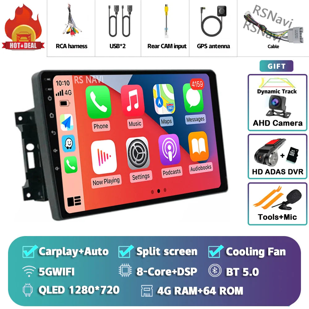 Android 14 Car Radio For Jeep Compass Grand Cherokee Wrangler Chrysler Sebring Town Country Dodge Charger Multimedia Stereo 2din