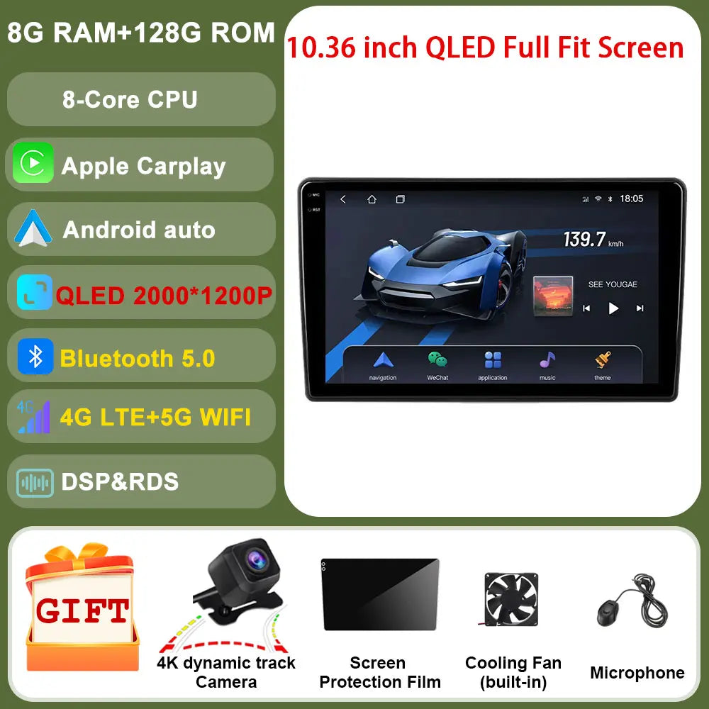 Android 14 For GMC Chevrolet Avalanche Silverado Tahoe Equinox Impala Traverse Express Traverse Car Radio Multimedia Carplay GPS
