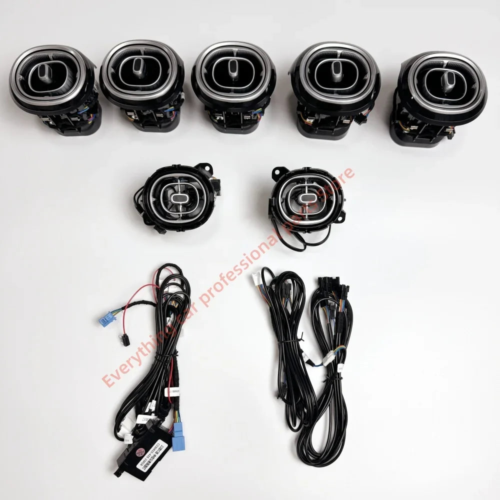 Car 64 color Ambient light for Mercedes Benz W206 X254 GLC C-class LED Air vents, Door handles, Interior lights modification