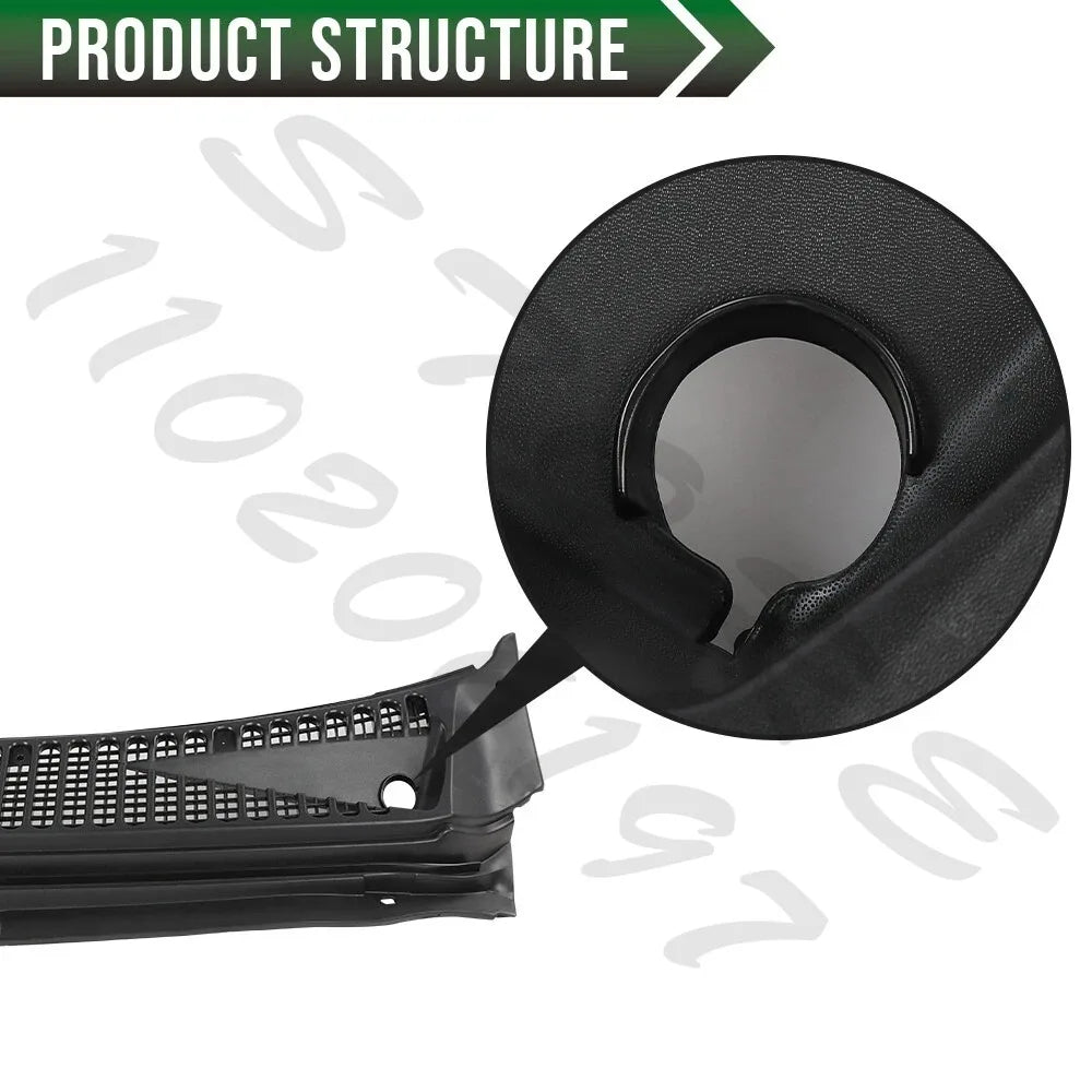 for 1999-2007 Ford F250 F350 Windshield Wiper Cowl Grille Vent Cover Panel Hood Assembly Replacement 3C3Z25022A68 / 4C3Z25022A69