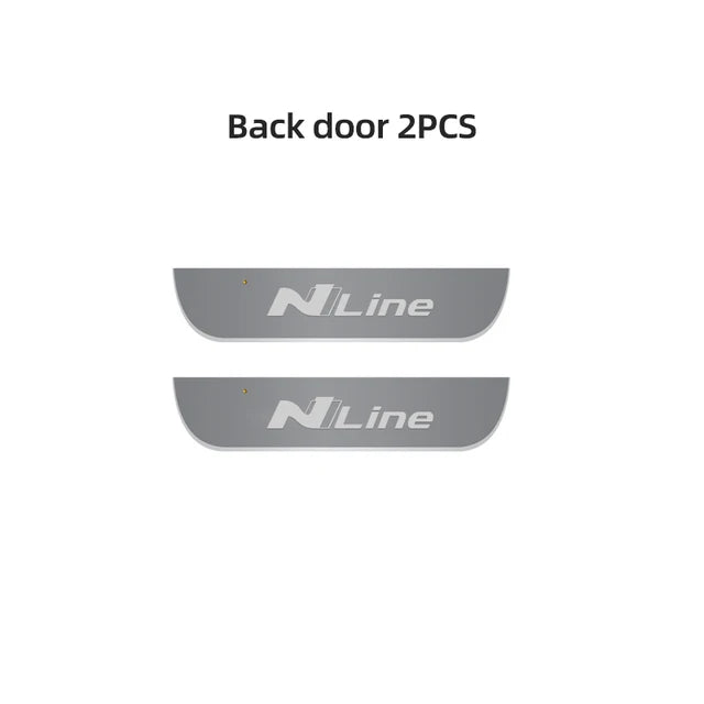Car Door Decorate Lamps For Hyundai I30 Sonata Elantra i40 Kona Tucson N Line Auto Pedal Light Sill Pathway Welcome Scuff Light