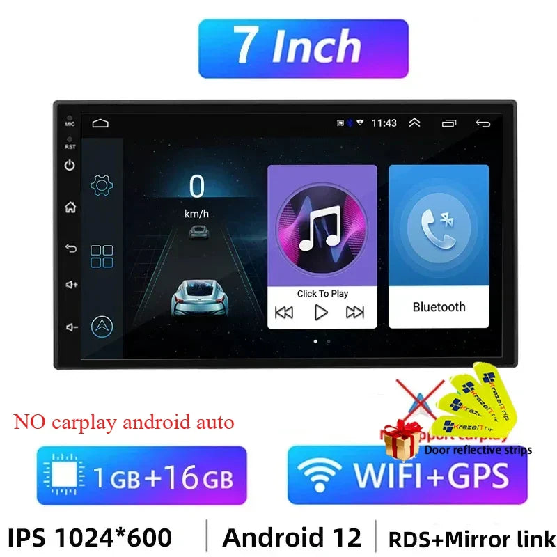 1280*720Screen 7 9 10 Inch 2Din Android Auto Carplay 8163 Car Radio Audio Multimedia Player for Hyundai Toyota Nissan Kia Stereo