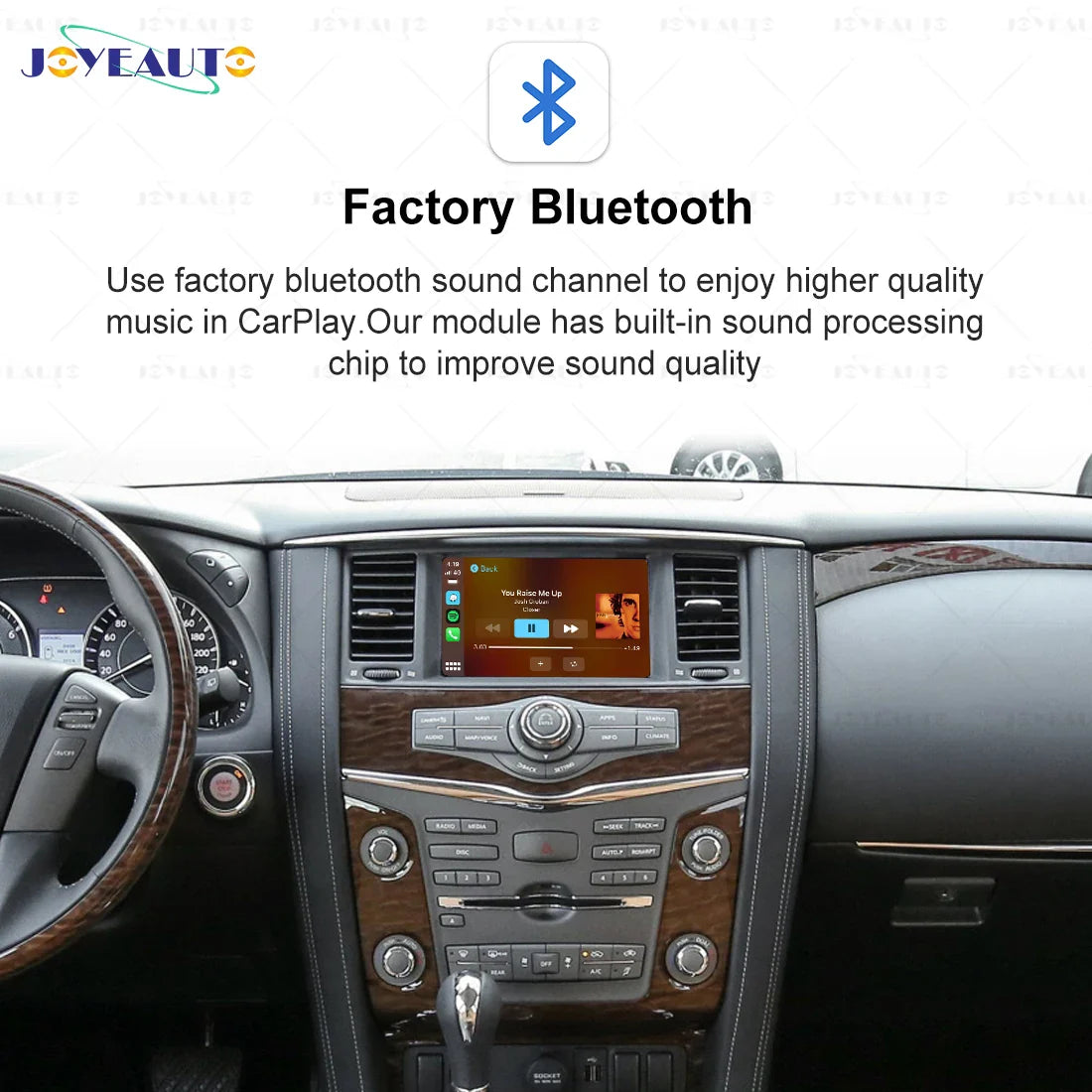 JoyeAuto Wireless Apple CarPlay for Nissan Patrol Y62 Y61 Y60 2020 2019 2018 Android Auto Navigation Car Play Mirroring AirPlay