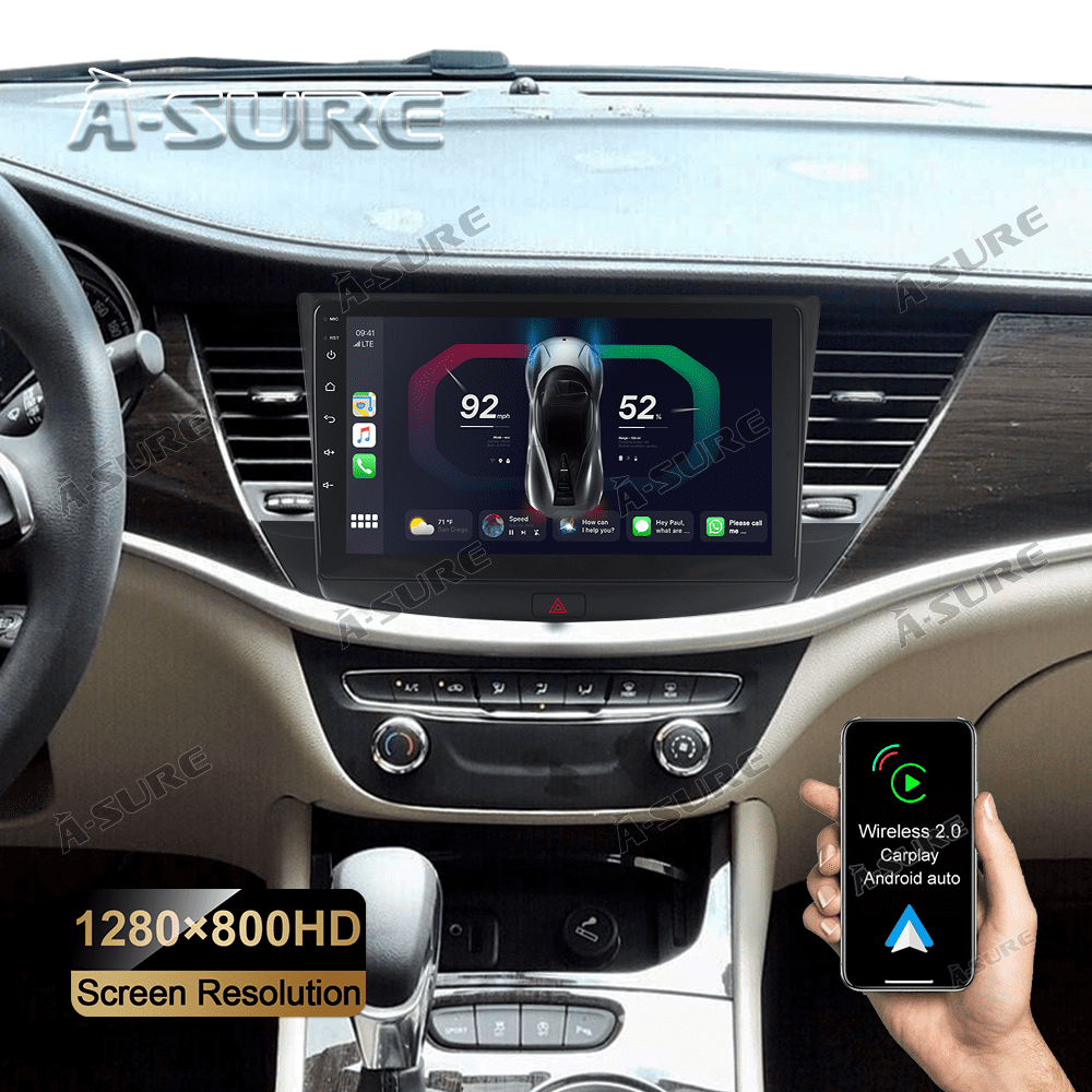Wireless CarPlay Android 12 Car Radio Stereo for Buick Verano 2016-2017 2+32GB GPS Navi