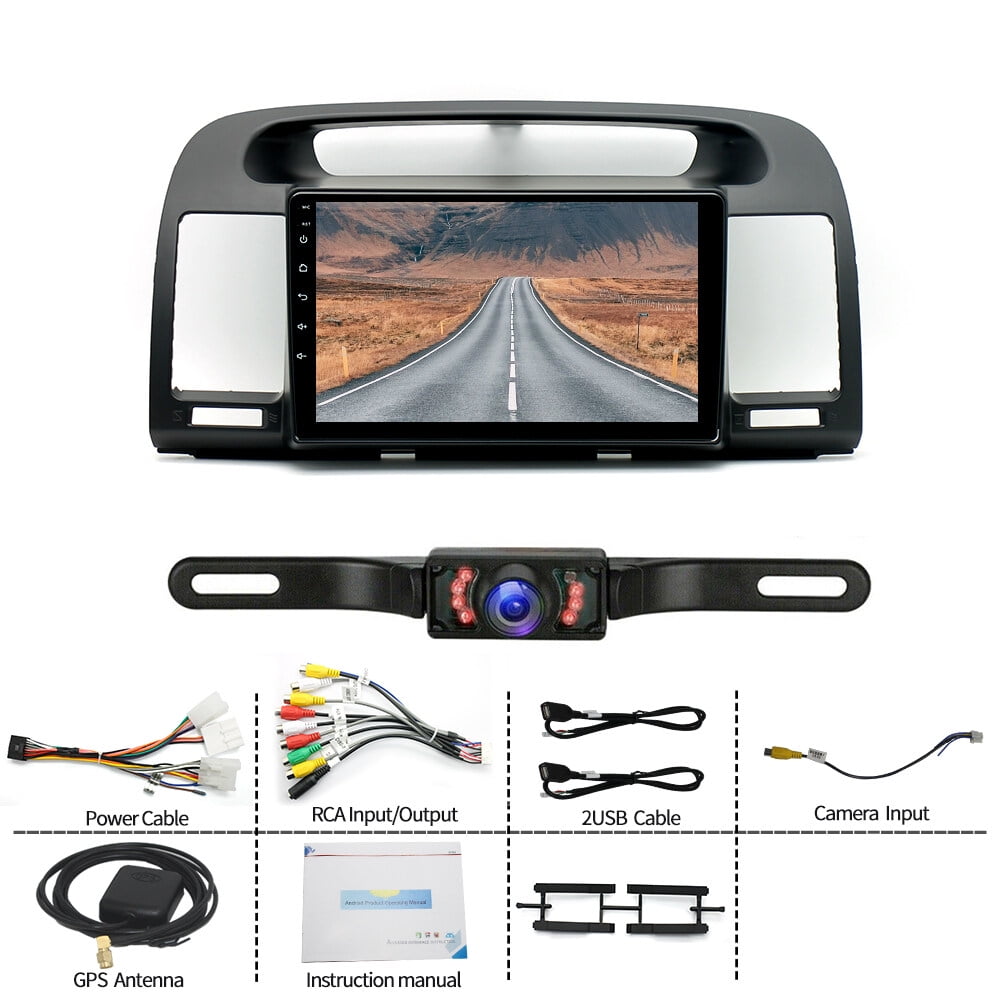 Toyota Android Head Unit IKASEFU Android 13 Car Radio for Toyota Camry 2000-2006, 9 Inch Head Unit Car Stereo with IPS HD Touch Screen, Wireless CarPlay Android Auto, GPS, WiFi, Backup Camera, SWC, 4+64GB