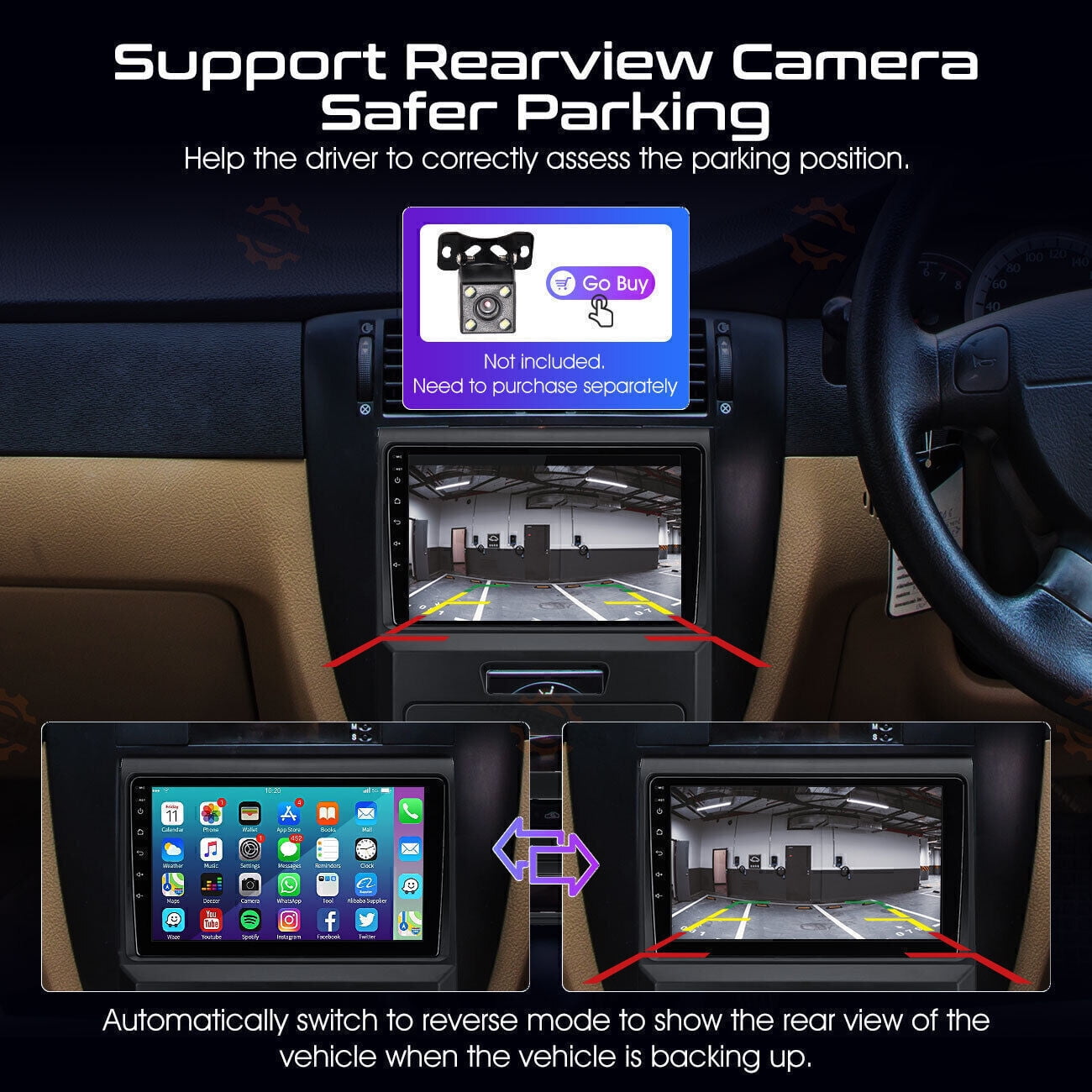 For Ford F150 2009-2012 Apple Carplay Android 13 Car Stereo Radio WiFi GPS *