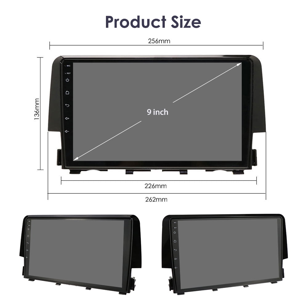 For Honda Civic 2016-2021 Android 12 Carplay GPS Navigation Wifi 2+32GB Car Stereo Radio Player Honda Android host