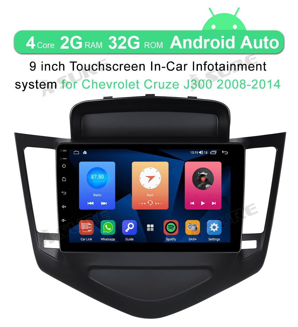 Junhua Android 10 Car Stereo Radio for Chevrolet Chevy Cruze 2008-2014, 9" Screen