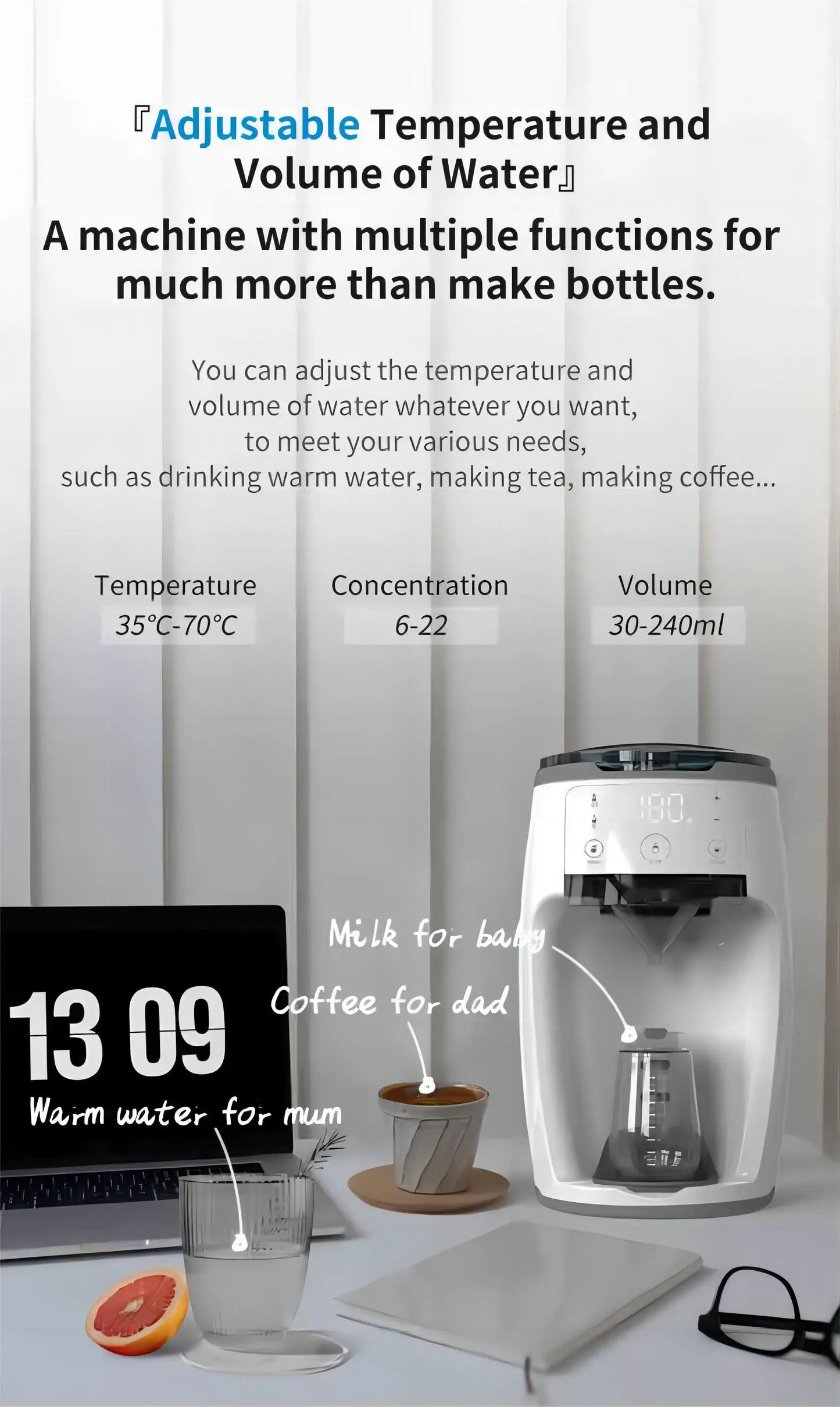 baby milk maker automatic powder formula maker machine logo customized
