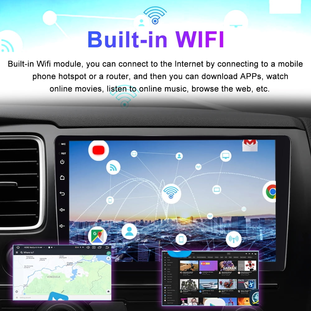 Eforcase for RAM Promaster City 2015-2021 Car Radio Stereo with Carplay Android Auto GPS Head Unit Support BT Mirror Link WiFi FM RDS DSP Backup Camera