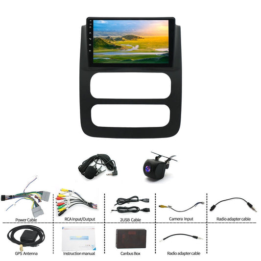 IKASEFU Andorid 13 Car Radio for Dodge Ram 1500 2500 3500 2003-2005 with Wireless CarPlay Android Auto 9 Inch HD Touchscreen Head Unit Support FM GPS