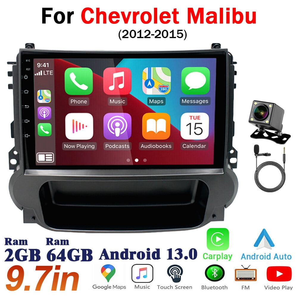 Zcargel Car Stereo Radio Suitable for 2011-2015 Chevrolet Malibu High Android 13 Car Navigation 9" Wireless Carplay Android Auto 2+32G with Reverse Camera, Support Mirror Link