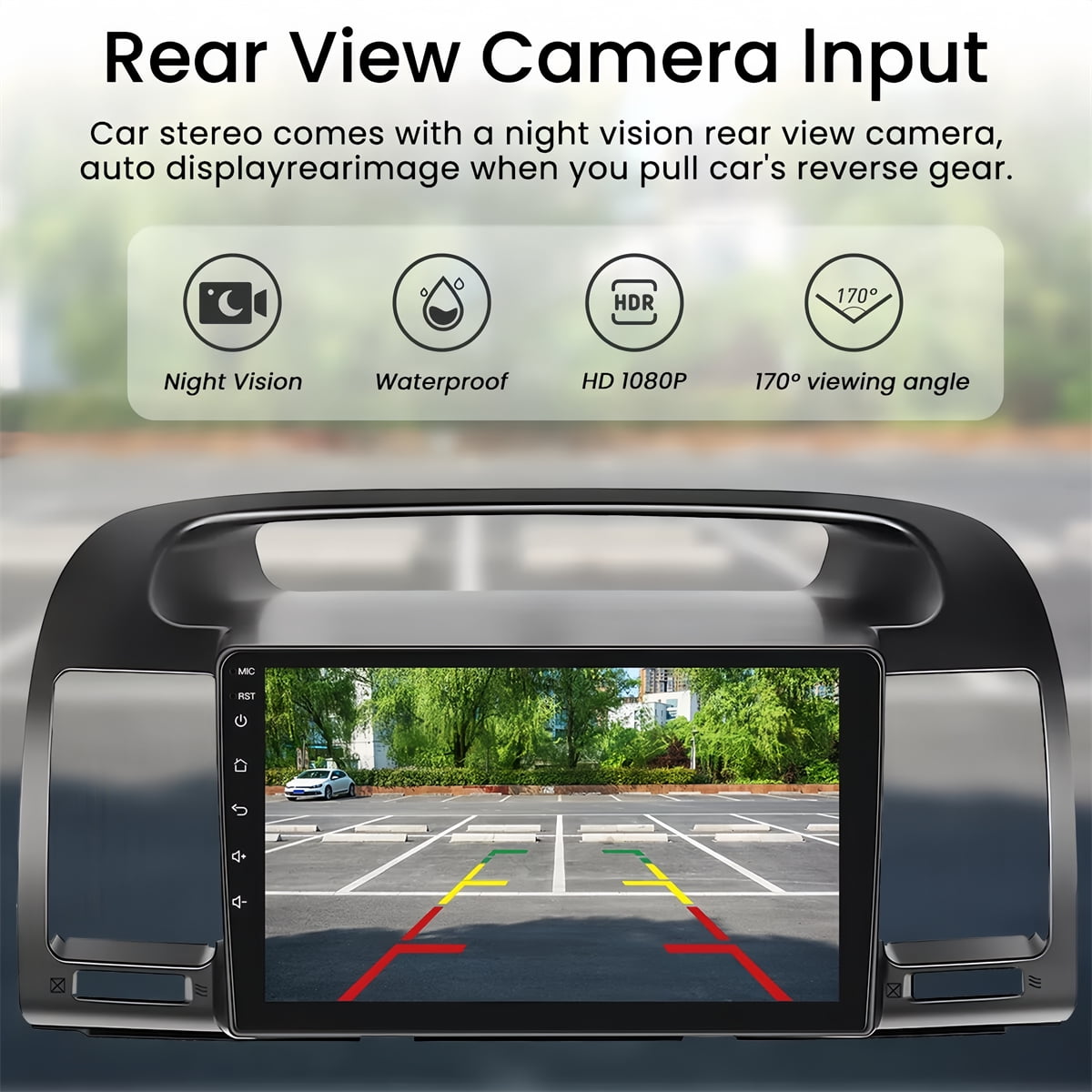 Toyota Android Head Unit IKASEFU Android 13 Car Radio for Toyota Camry 2000-2006, 9 Inch Head Unit Car Stereo with IPS HD Touch Screen, Wireless CarPlay Android Auto, GPS, WiFi, Backup Camera, SWC, 4+64GB