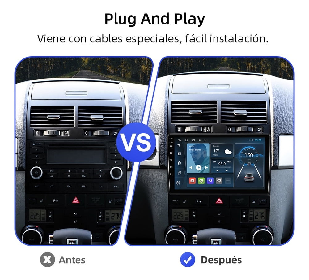 Stereo 2+32gb Camera for Vw Volkswagen Touareg 2004-2010