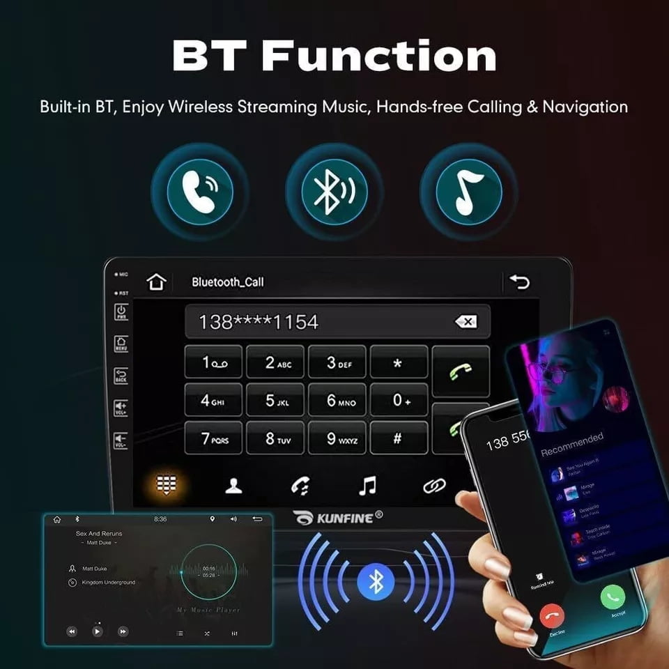 Guwzn Car Stereo Radio for Dodge Ram 2009-2012 10" Touchscreen 4+64G Vehicle GPS Navigation Wireless CarPlay Android Auto