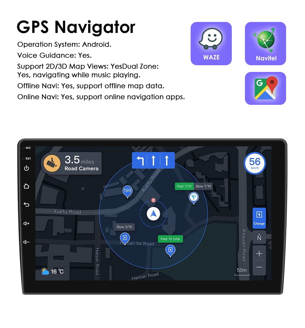 Android 13.0 Apple Carplay 2+32GB Wifi Bluetooth Car Stereo Radio Head Unit GPS Navigation Player For Subaru Forester 2008 2009 2010 2011 2012/ Impreza 2008-2011
