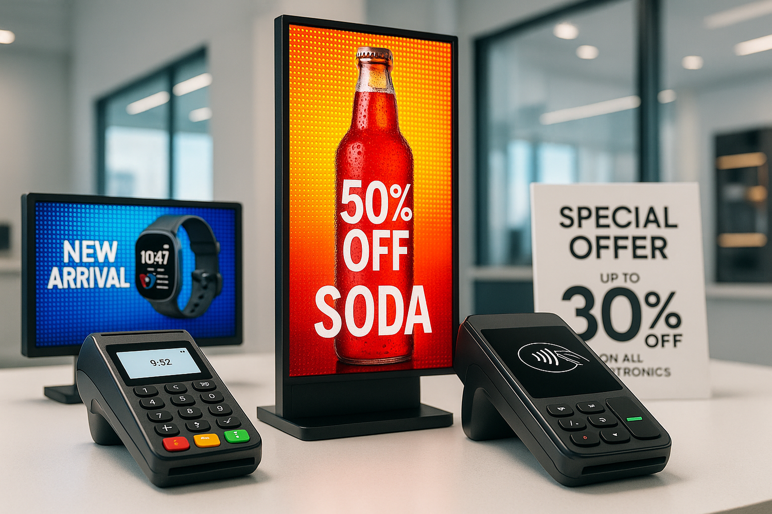 Advertising & Marketing SM Card Machines & LED Display Solutions